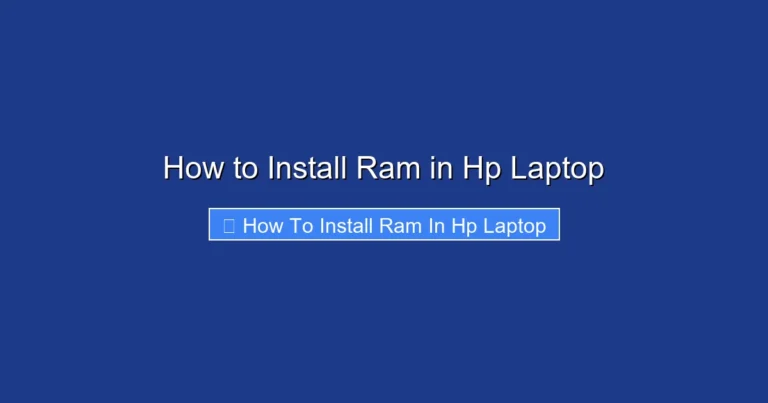 How to Install Ram in Hp Laptop