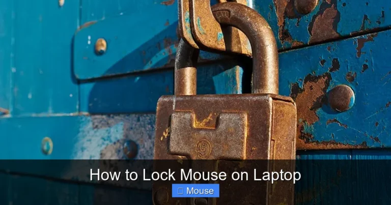 How to Lock Mouse on Laptop