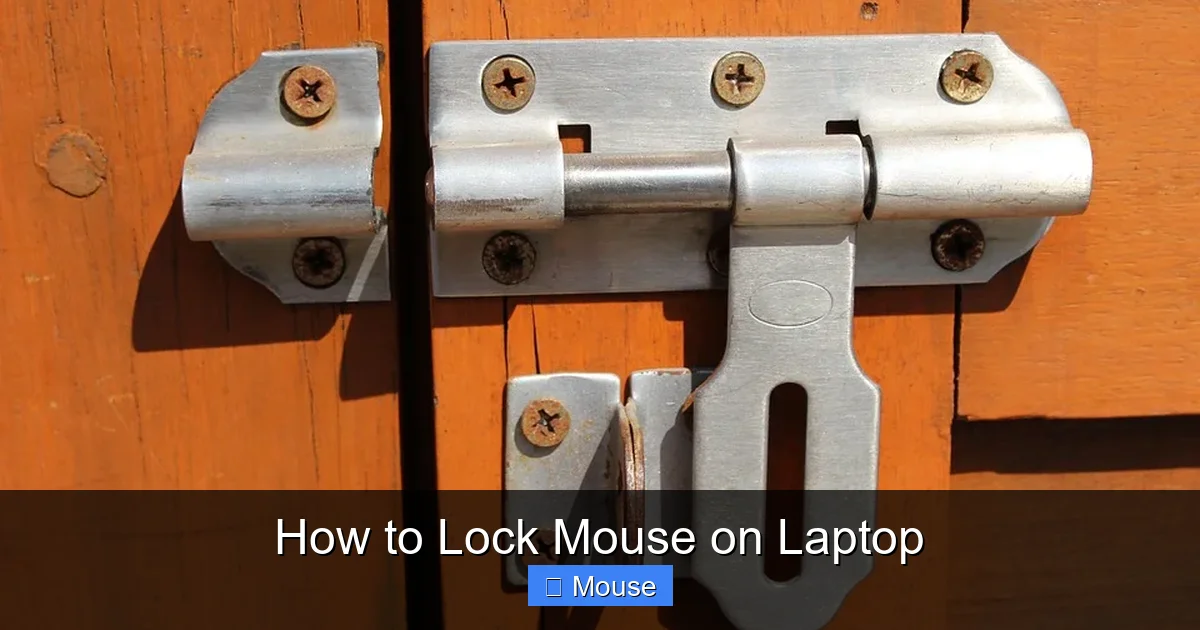 How to Lock Mouse on Laptop