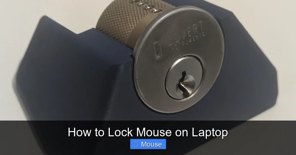 How to Lock Mouse on Laptop