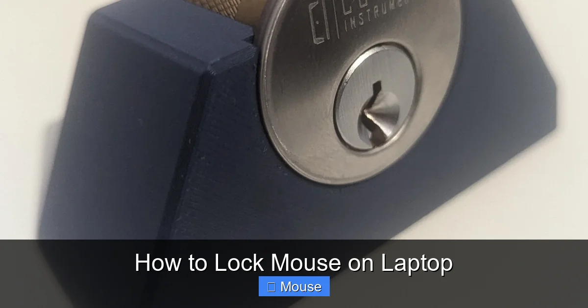 How to Lock Mouse on Laptop