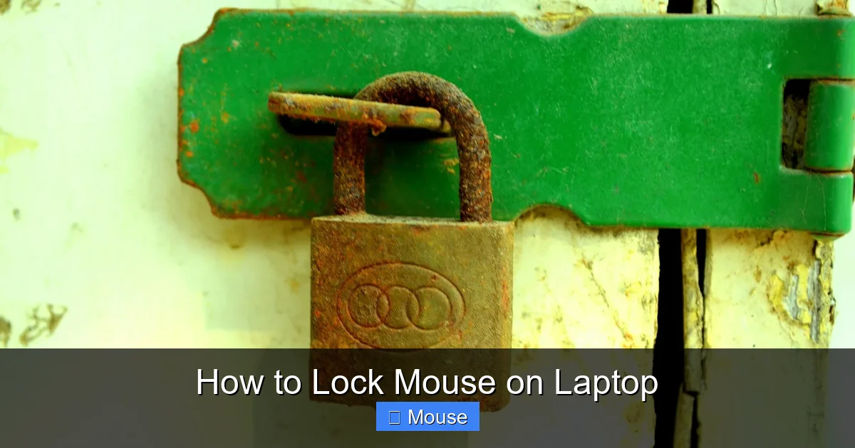How to Lock Mouse on Laptop