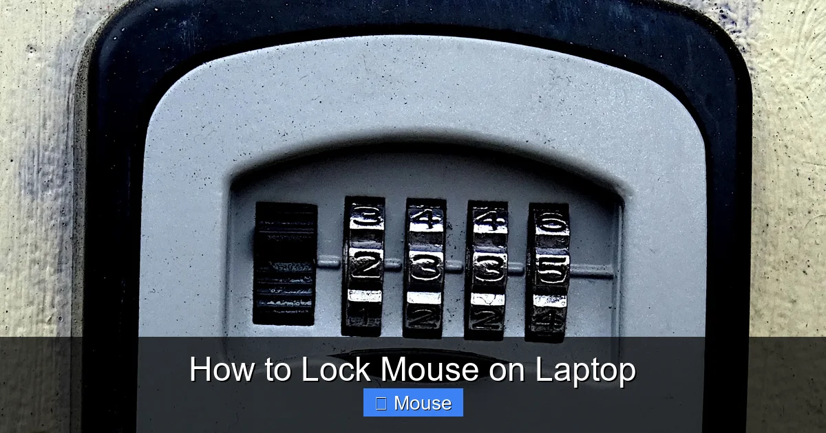 How to Lock Mouse on Laptop