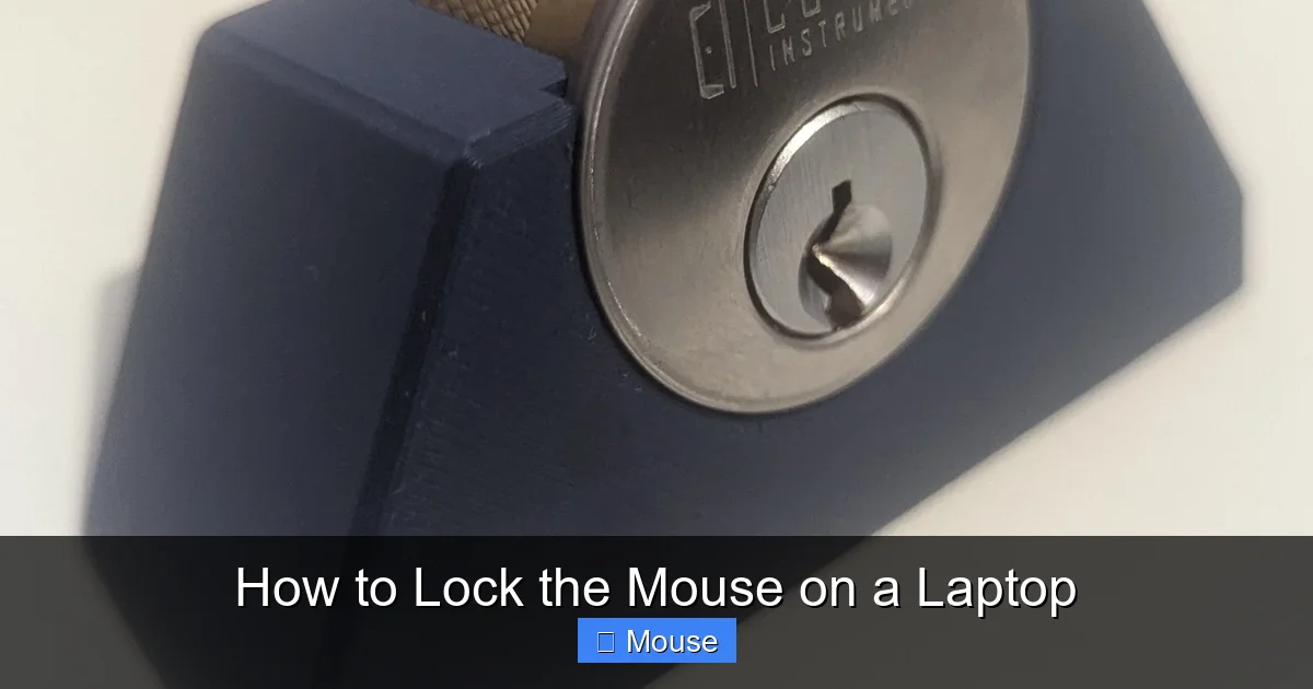 How to Lock the Mouse on a Laptop