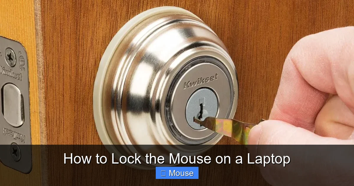 How to Lock the Mouse on a Laptop