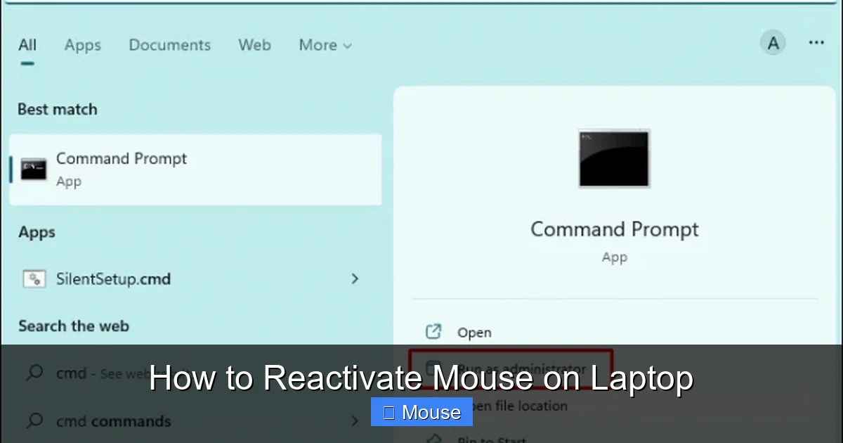 How to Reactivate Mouse on Laptop