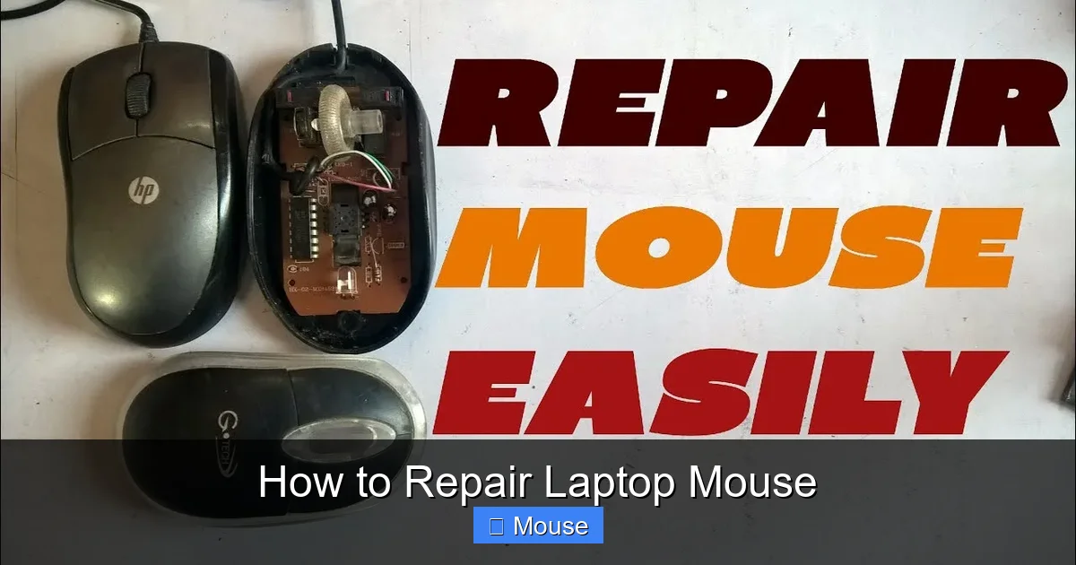 How to Repair Laptop Mouse
