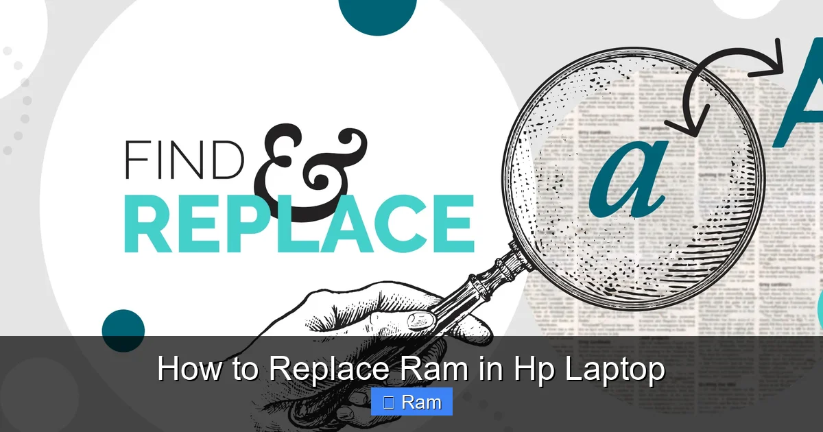 How to Replace Ram in Hp Laptop