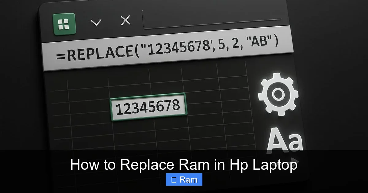 How to Replace Ram in Hp Laptop