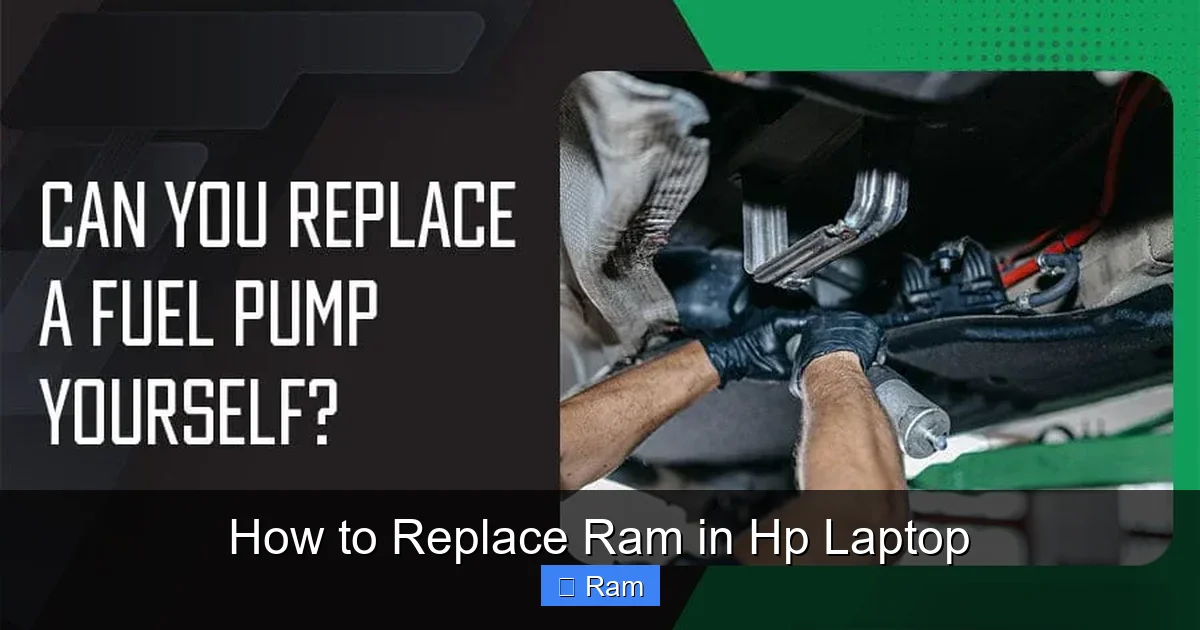 How to Replace Ram in Hp Laptop