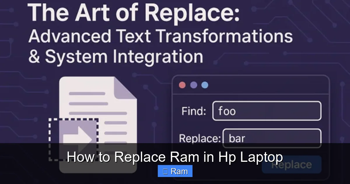 How to Replace Ram in Hp Laptop