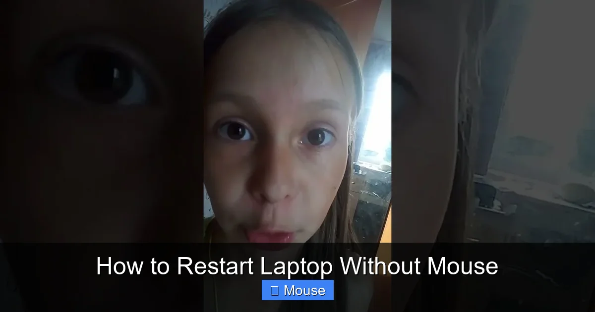 How to Restart Laptop Without Mouse