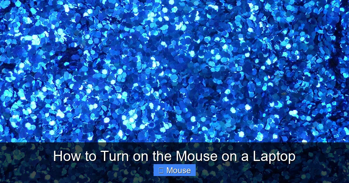How to Turn on the Mouse on a Laptop