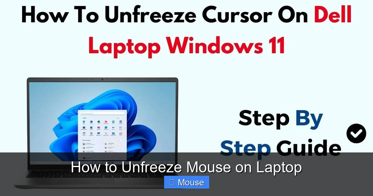How to Unfreeze Mouse on Laptop