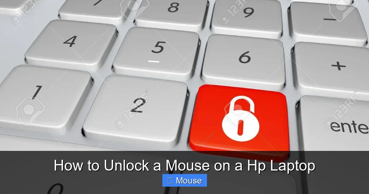 How to Unlock a Mouse on a Hp Laptop