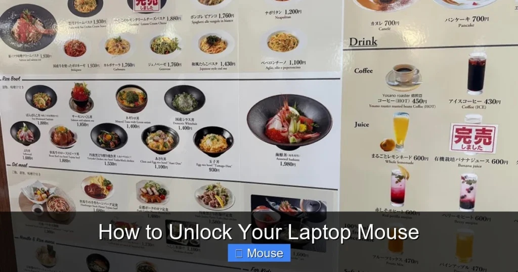 How to Unlock Your Laptop Mouse