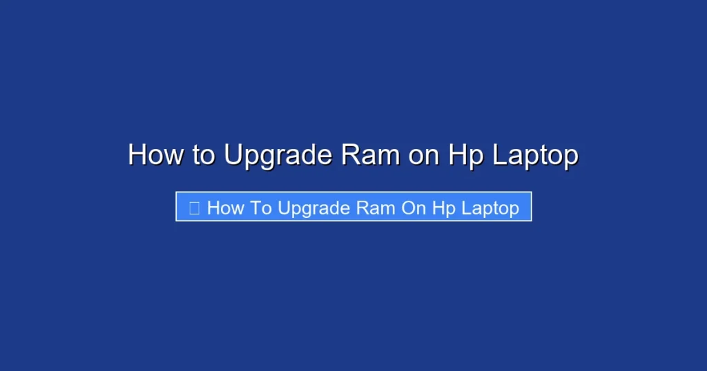 How to Upgrade Ram on Hp Laptop