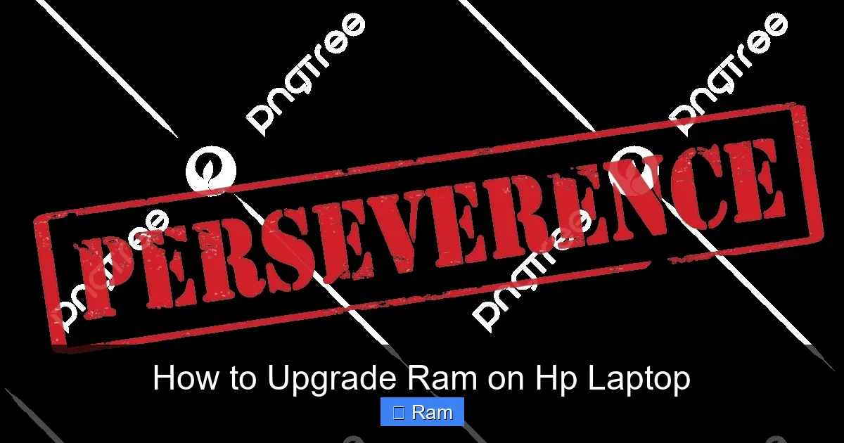 How to Upgrade Ram on Hp Laptop