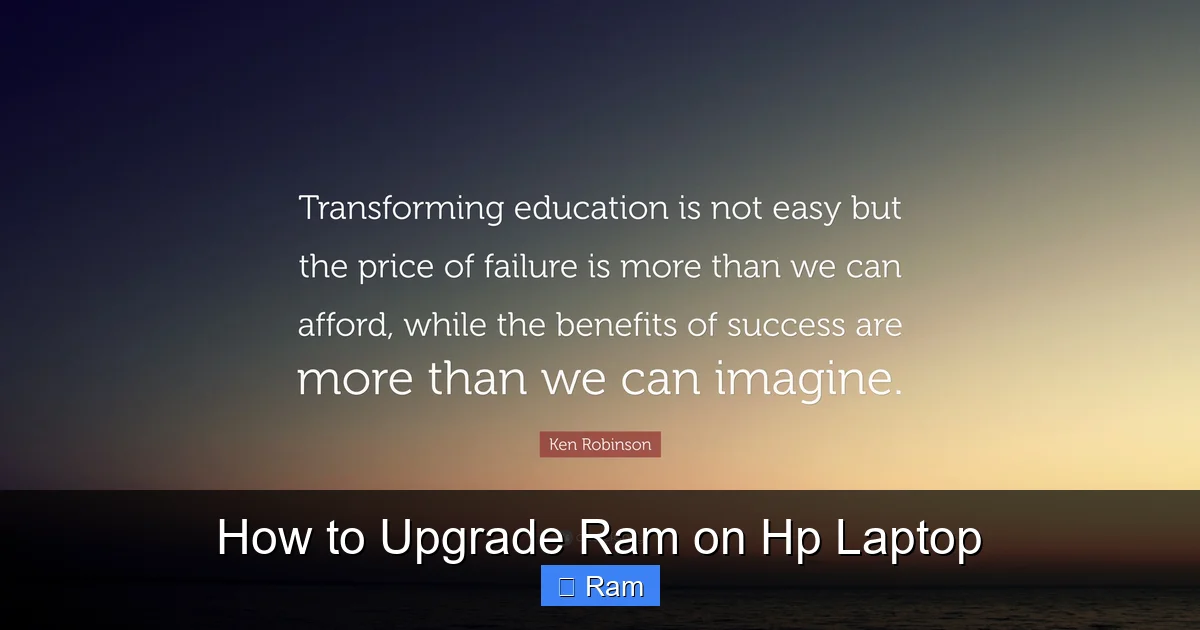 How to Upgrade Ram on Hp Laptop
