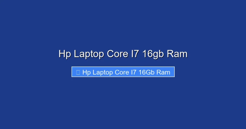 Hp Laptop Core I7 16gb Ram