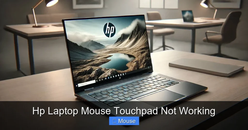 Hp Laptop Mouse Touchpad Not Working