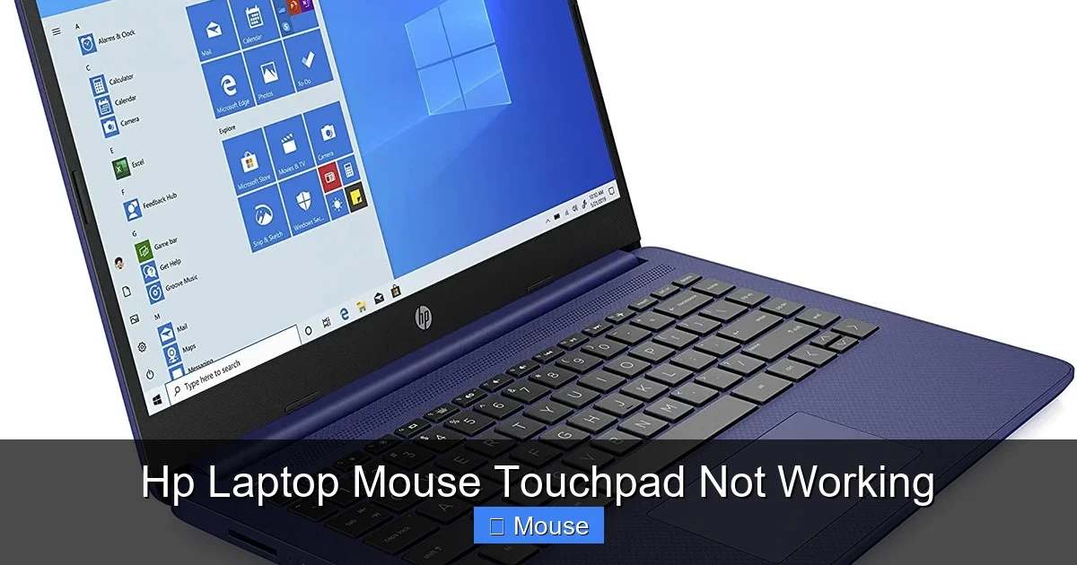 Hp Laptop Mouse Touchpad Not Working