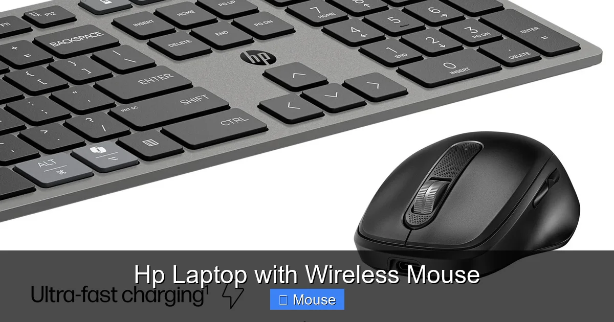 Hp Laptop with Wireless Mouse