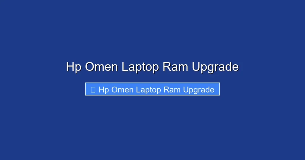 Hp Omen Laptop Ram Upgrade