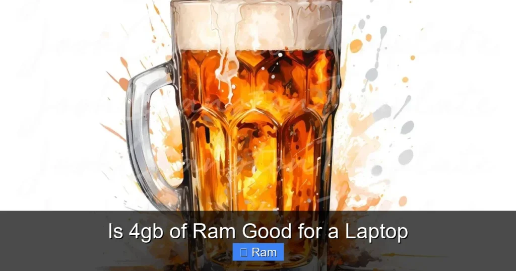 Is 4gb of Ram Good for a Laptop