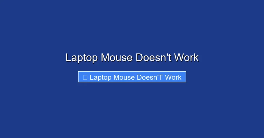 Laptop Mouse Doesn't Work