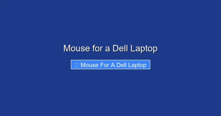 Mouse for a Dell Laptop