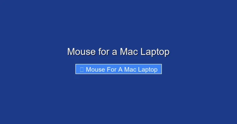 Mouse for a Mac Laptop