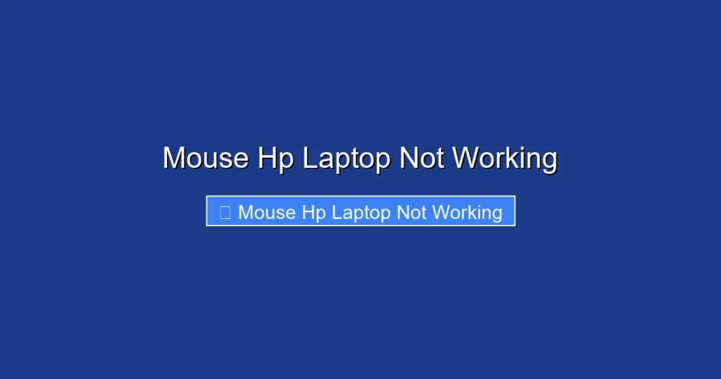 Mouse Hp Laptop Not Working