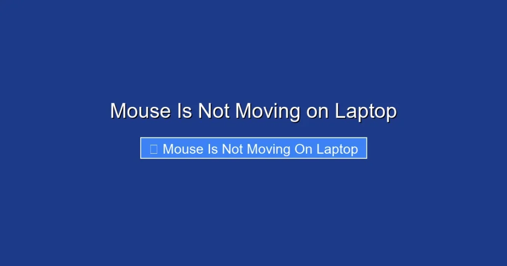 Mouse Is Not Moving on Laptop