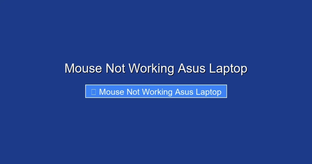 Mouse Not Working Asus Laptop