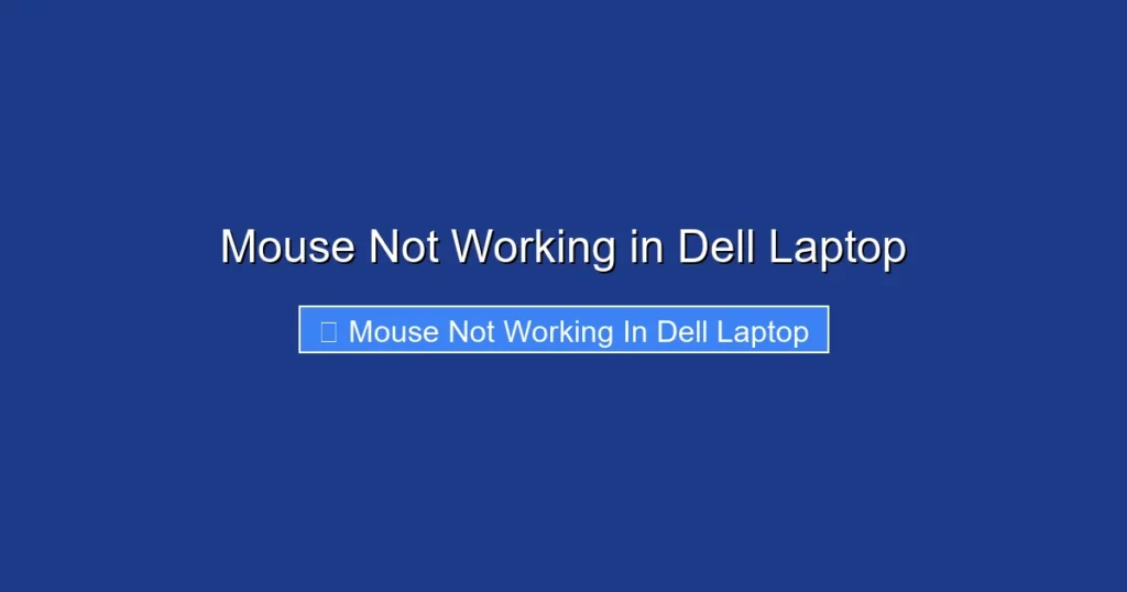 Mouse Not Working in Dell Laptop