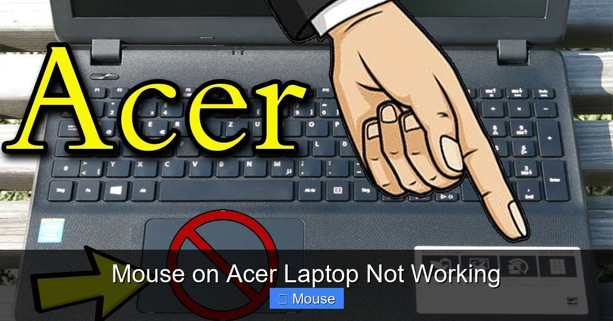 Mouse on Acer Laptop Not Working