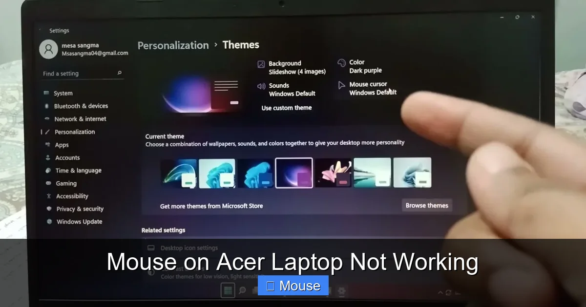 Mouse on Acer Laptop Not Working