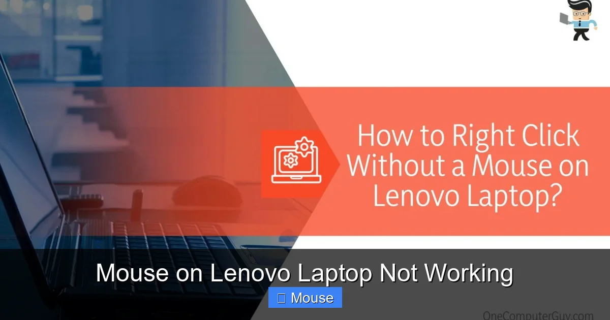 Mouse on Lenovo Laptop Not Working
