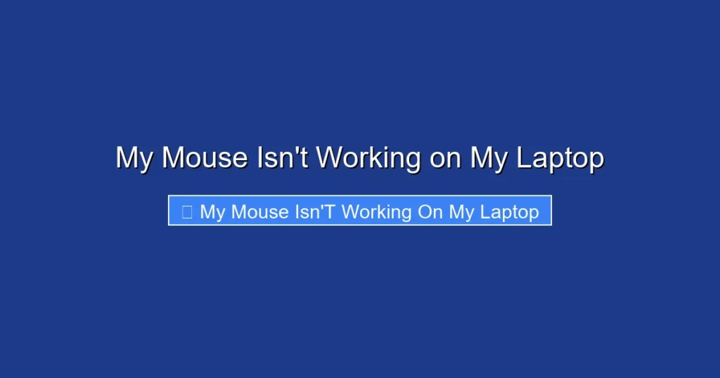 My Mouse Isn't Working on My Laptop