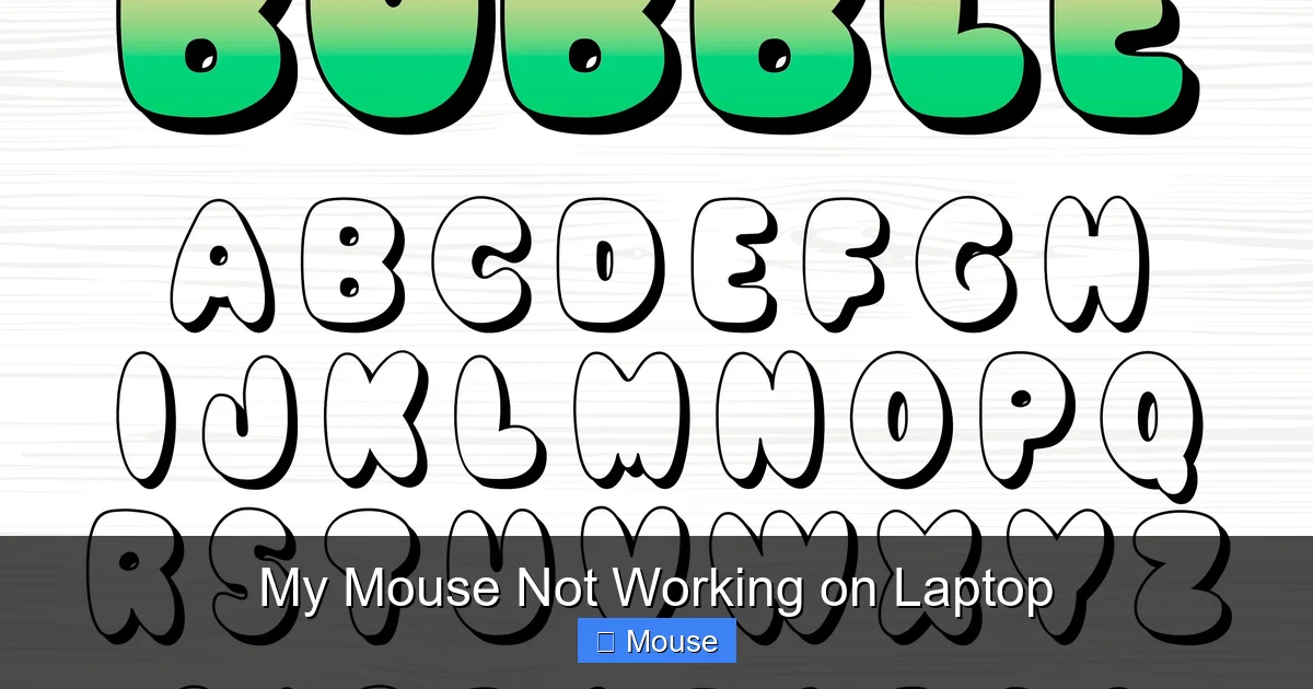 My Mouse Not Working on Laptop