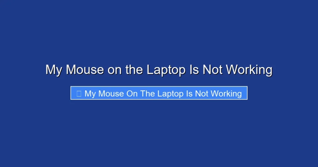 My Mouse on the Laptop Is Not Working