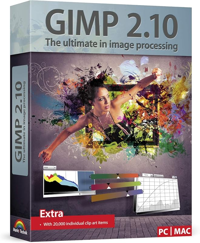 GIMP 2.10 Graphic Design & Image Editing Software – Includes 20,000 Cl