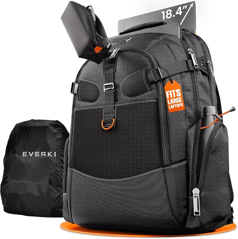 EVERKI Business 120 40L Laptop Backpack Rain Cover Fits 18.4