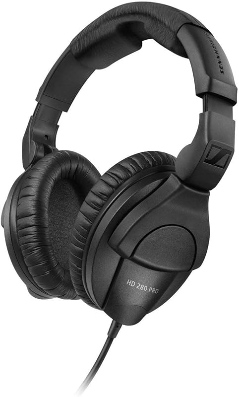 Sennheiser HD 280 Pro Professional Headphones – Black, Closed‑Back Des