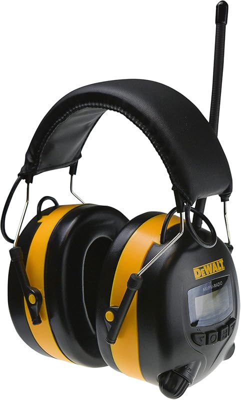 DEWALT DPG15 Hearing Protection Earmuffs with AM/FM Radio, LCD Display