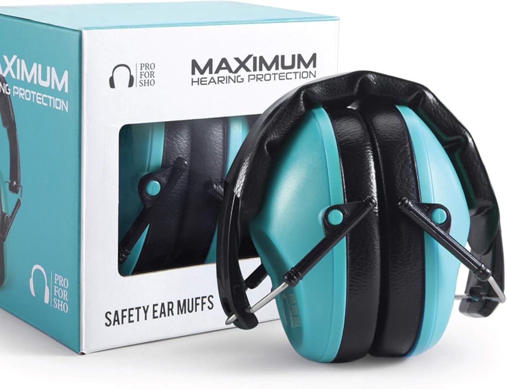 Pro For Sho 34dB NRR Ear Muffs – Compact High‑NRR Hearing Protection f