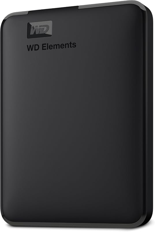 WD 2TB Elements Portable External Hard Drive HDD, USB 3.2 Gen 1/USB 3.