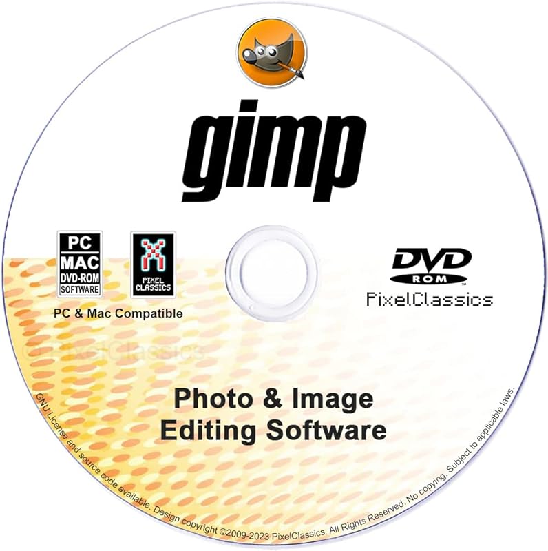 GIMP Photo Editor 2026 – Professional Image Editing Software on CD, Wi