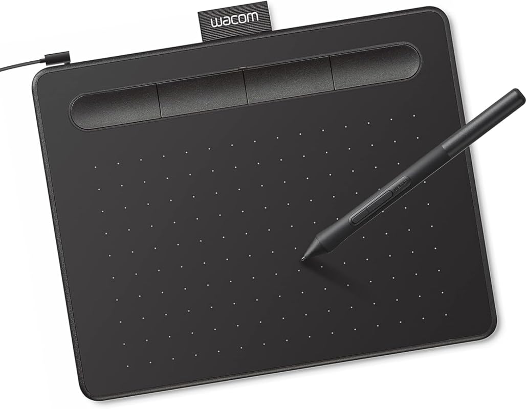 Wacom Intuos Small Graphics Drawing Tablet – 4 Customizable ExpressKey